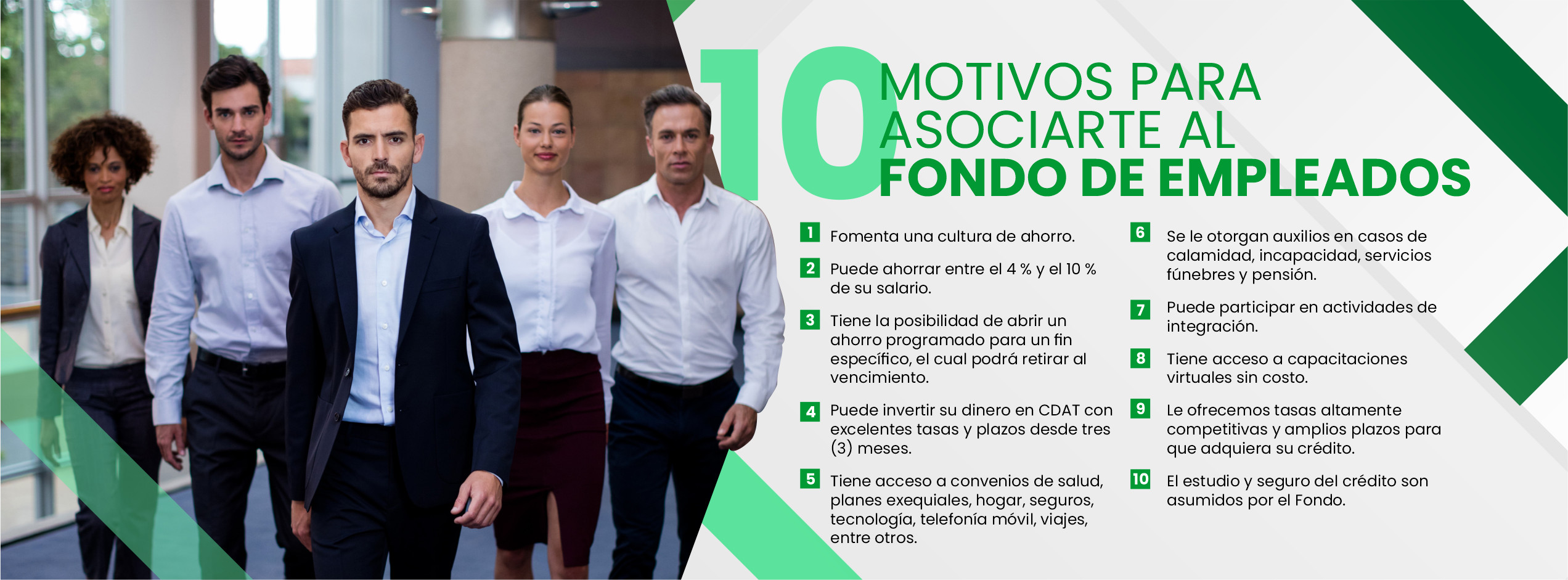 10 motivos para afiliarte a Fedinor LTDA