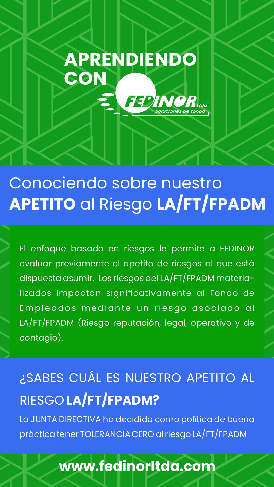 Conociendo sobre nuestro APETITO al Riesgo LA/FT/FPADM